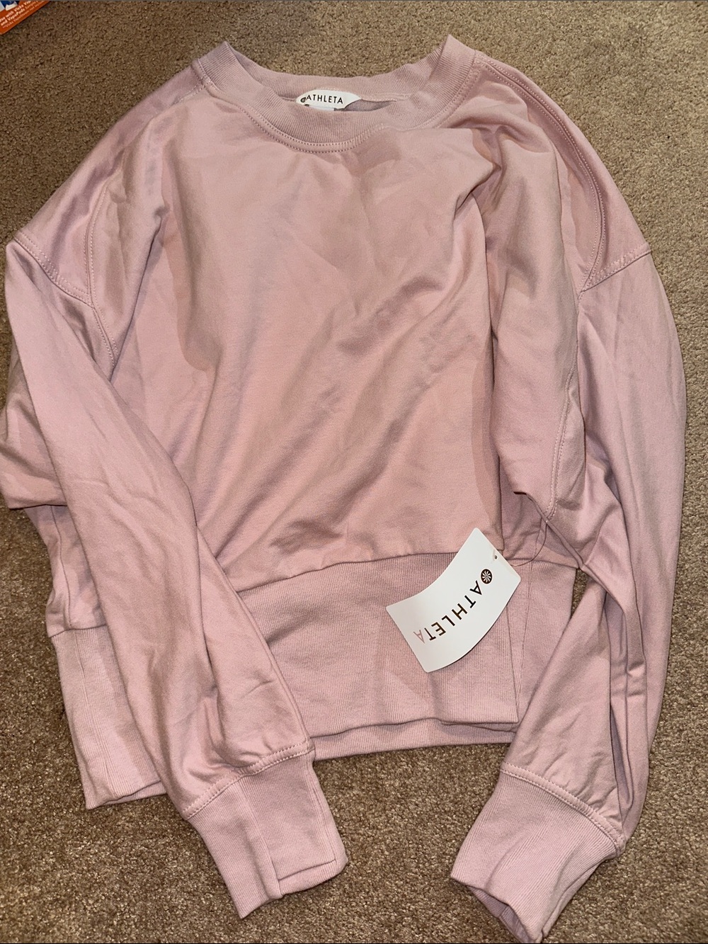 Athleta Dusty Pink Crewneck Sweatshirt